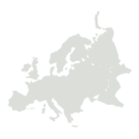 Ausgegraute Karte Europas.