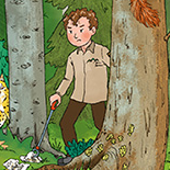 Ranger beim Müllsammeln - Illustration: © Isabelle Göntgen
