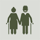 Piktogramm eines Seniorenpaares