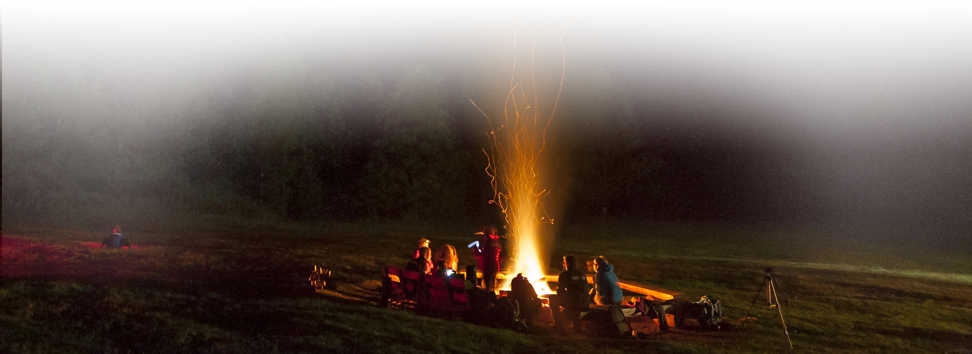 Lagerfeuerstimmung © Luis Scheuermann (Nationalpark Schwarzwald)