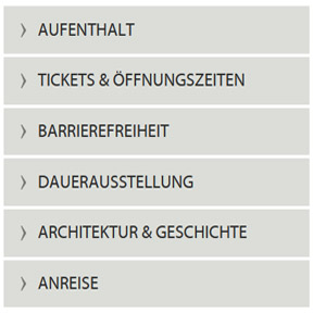 Auf manchen Seite ist ein Submenü Auf manchen Seite ist ein Submenü