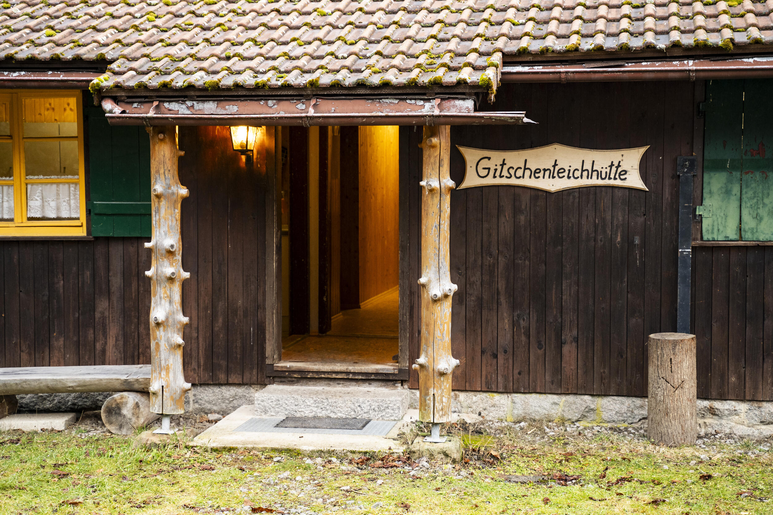 Die Gitschenteichhütte in Zwickgabel