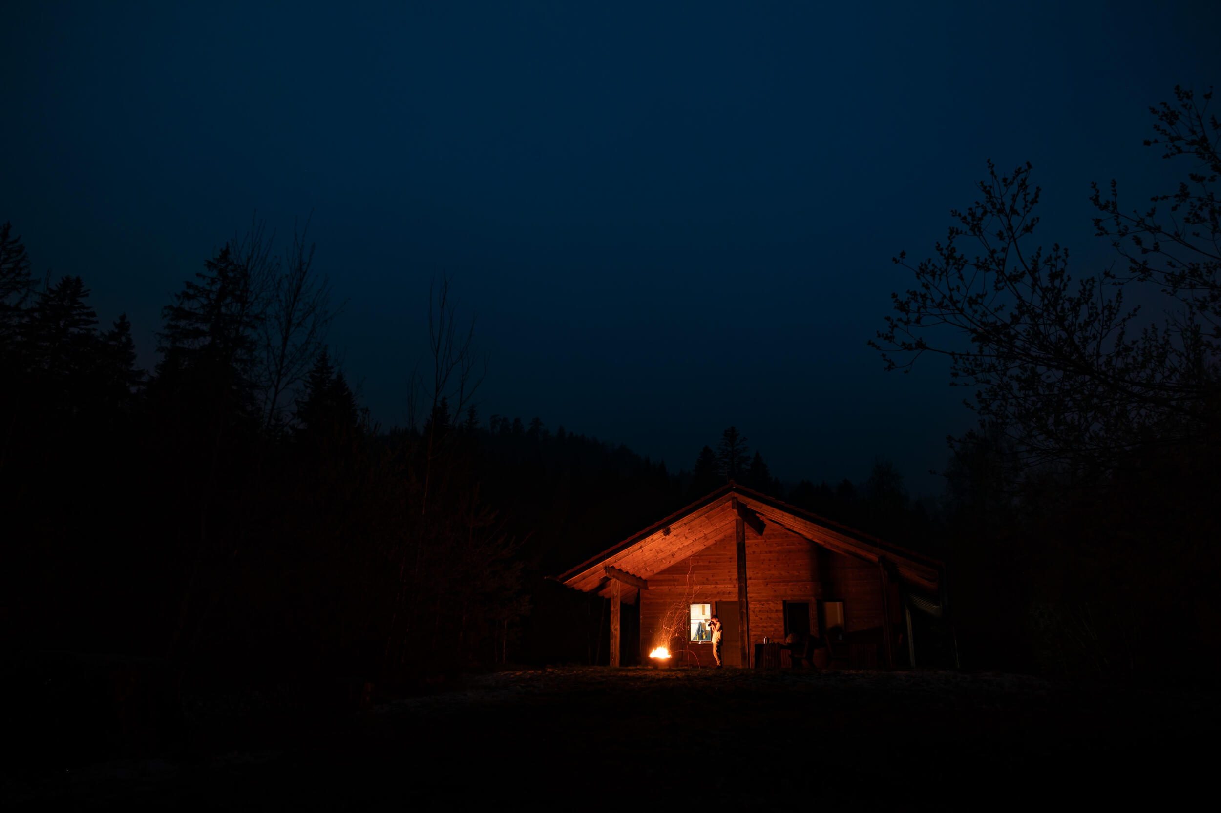 Lagerfeuer im Nationalpark Schwarzwald © Benedikt Huck (Nationalpark Schwarzwald)