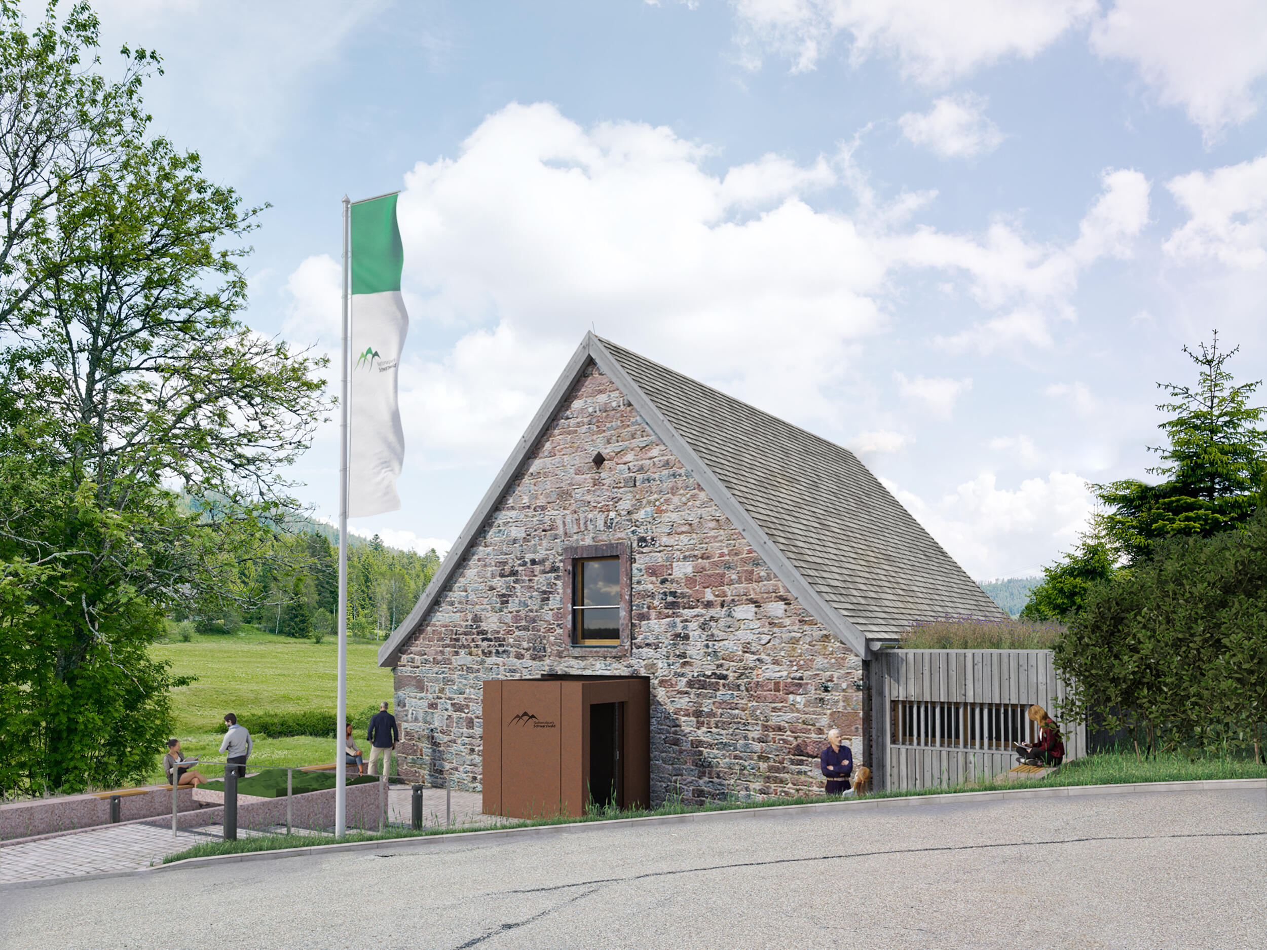 Digitale Visualisierung des neuen Nationalparkhaus