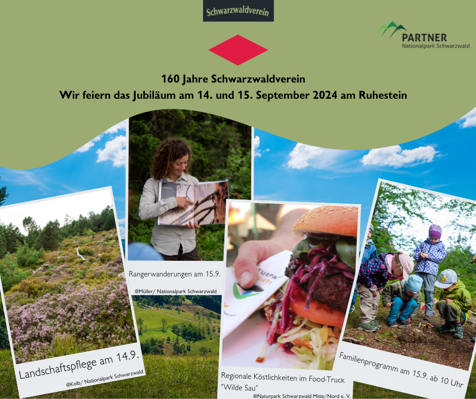 Jubiläumsveranstaltungen am Ruhestein © Schwarzwaldverein e. V. Titelbild des Veranstaltungsflyers am Ruhestein.